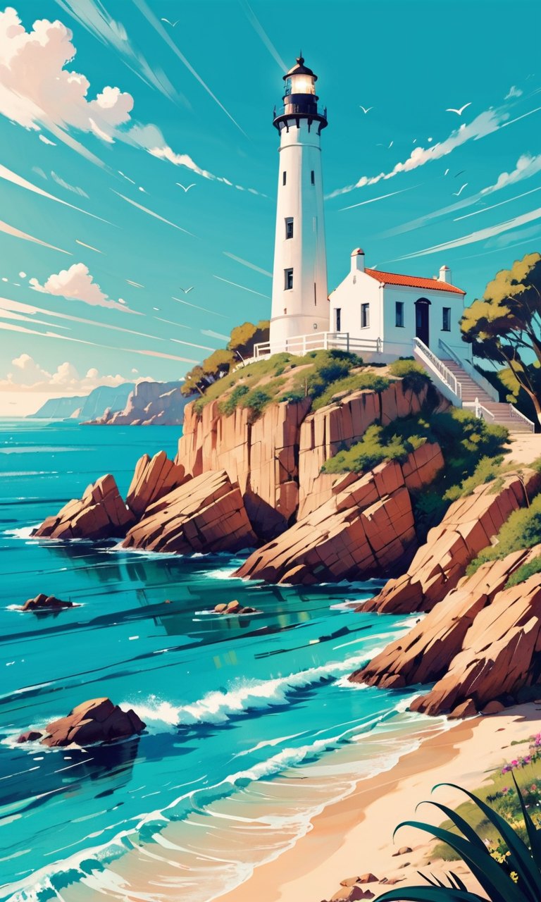 Foto de um farol